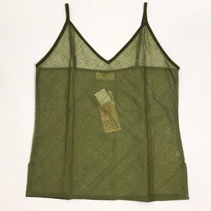 Fabindia Women’s Sz L Green Silk Cotton Cami NWT